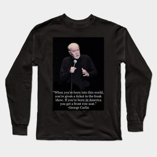 George Carlin fan art Long Sleeve T-Shirt